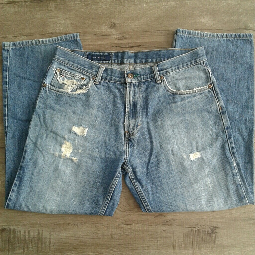 Vintage Tommy Hilfiger distressed Custom straight